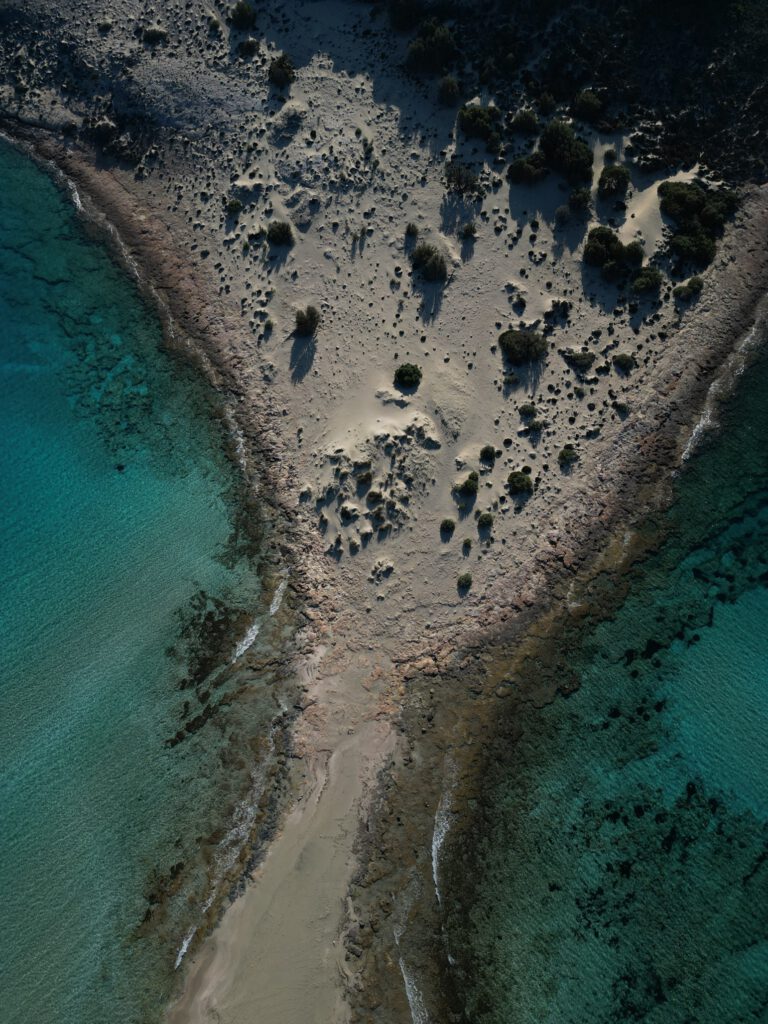 Insel Elafonisos Samos Beach Blick von oben