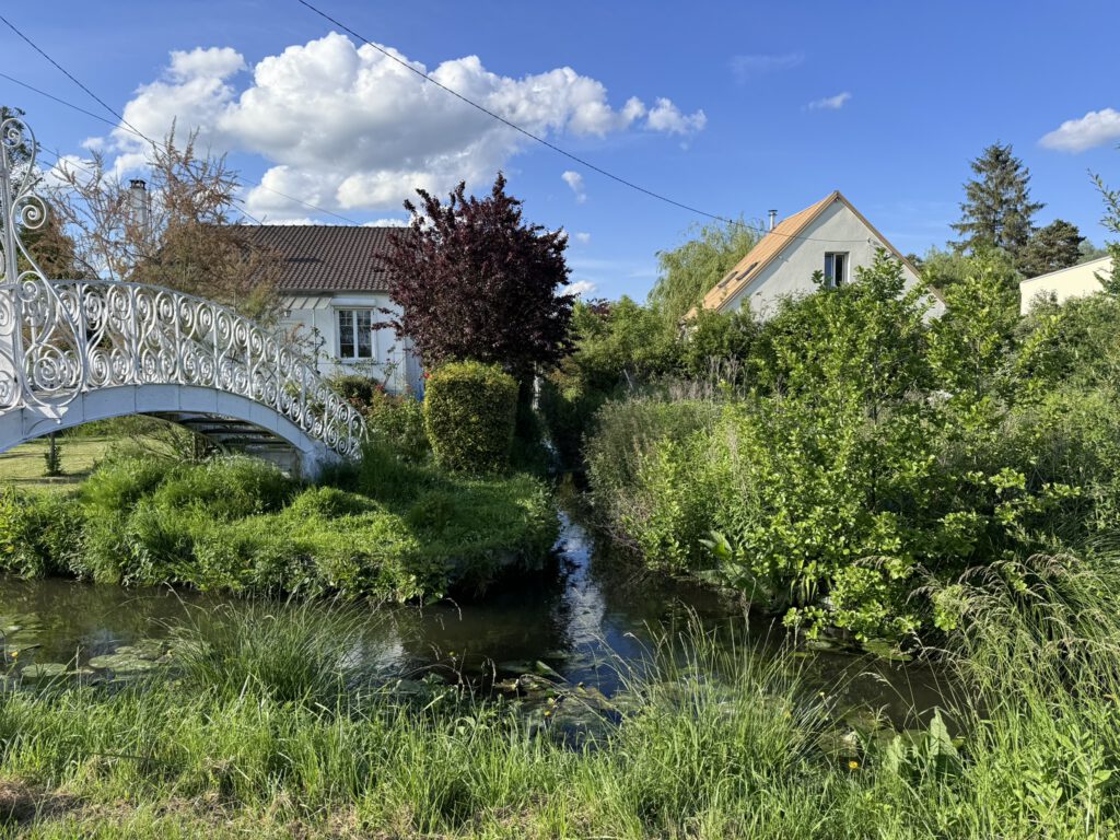 Kanal zwischen schwimmenden Gärten Amiens