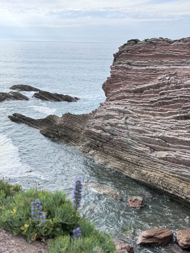 Flysch Gestein in Spanien 