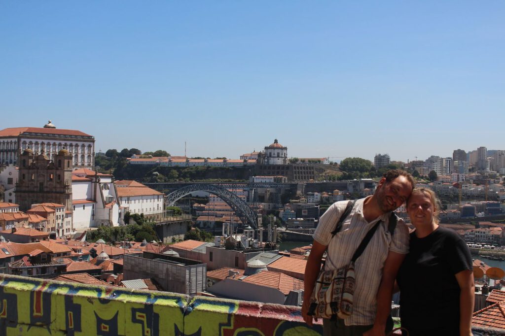 Ausblick auf die Ponte Luis I. in Porto