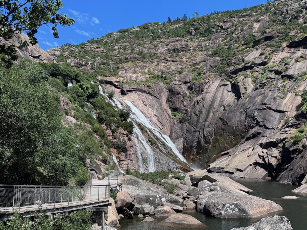 Cascada de Ézaron in Galicien